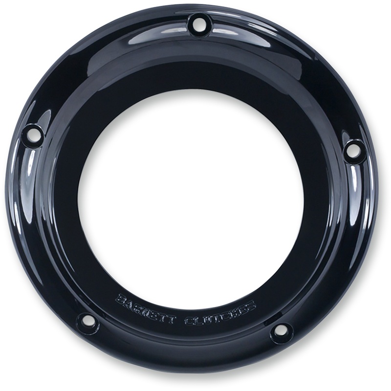 BARNETT ’15-’20 FL Black/Clear Derby Cover – For Narrow Primary Scorpion Derby Cover