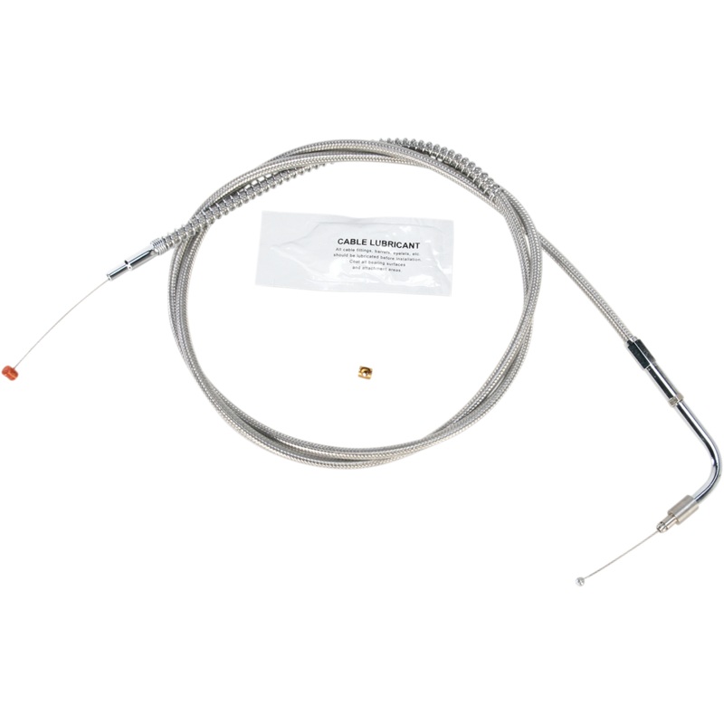 BARNETT Extended 12 Stainless Steel Idle Cable Stainless Steel Throttle/Idle Cable