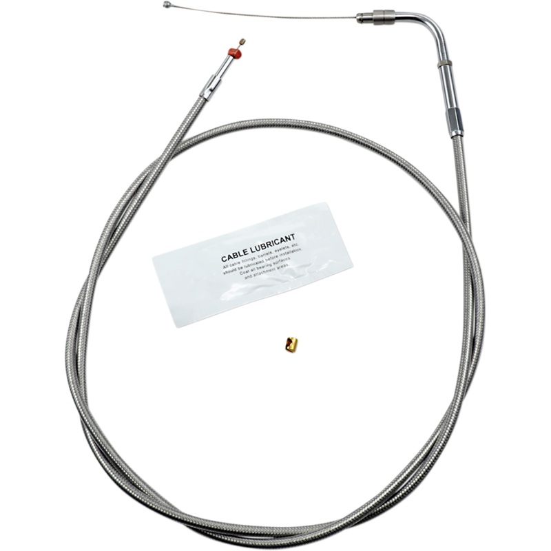 BARNETT Extended 12 Stainless Steel Throttle Cable Stainless Steel Throttle/Idle Cable