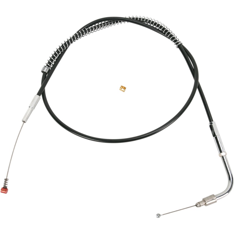 BARNETT Extended 3 Black Idle Cable Black Vinyl Throttle/Idle Cable