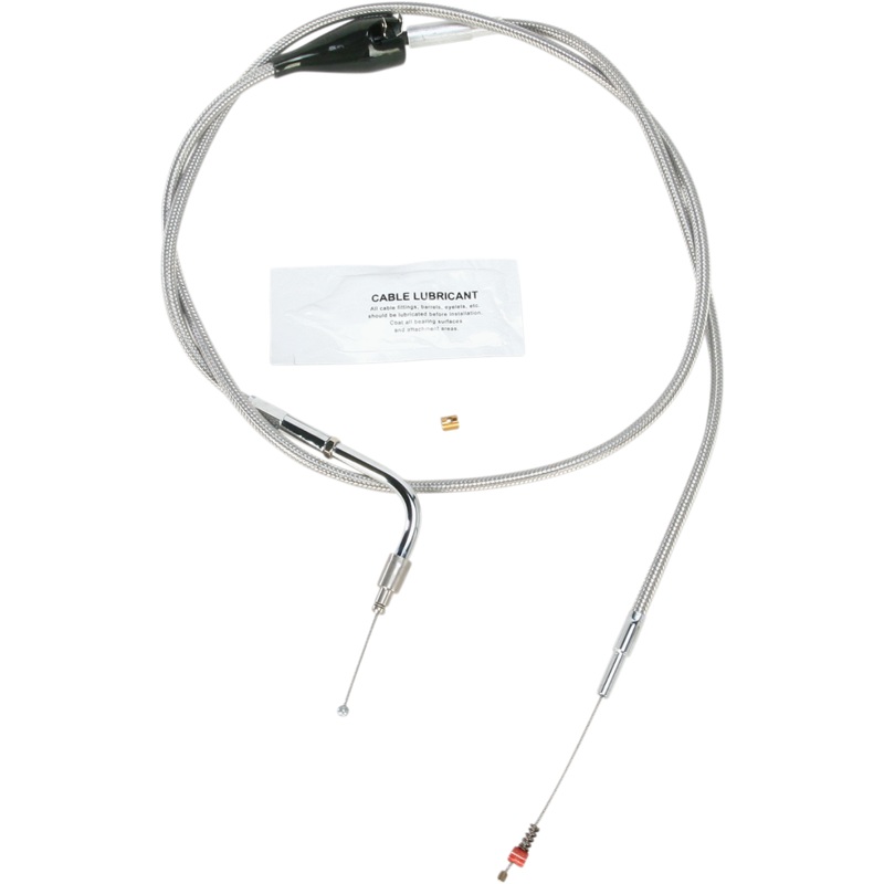 BARNETT Extended 8 Stainless Steel Idle Cable w/ Cruise Stainless Steel Throttle/Idle Cable