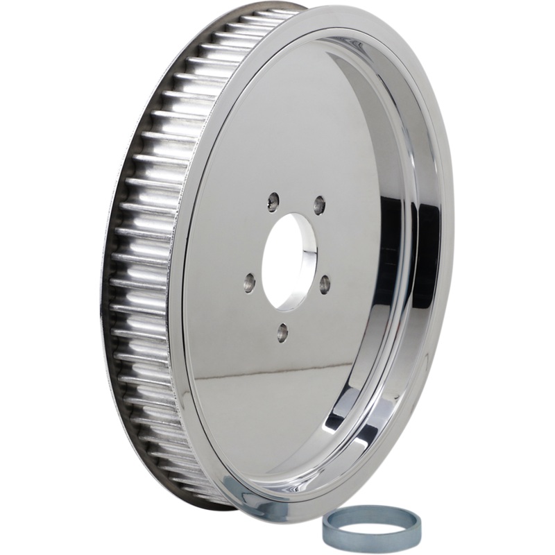 BELT DRIVES LTD. 1.50 Pulley – Plain – 65 Tooth Polished 1-1/2 Rear Belt Pulley