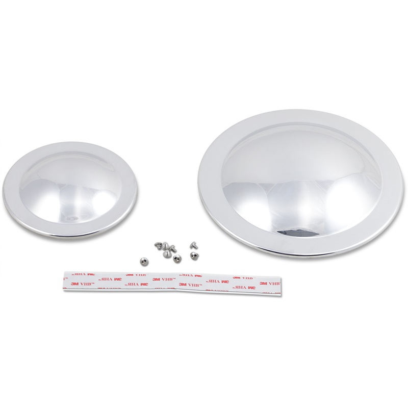 BELT DRIVES LTD. Mini-Dome Pulley Covers Polished Domed Pulley Cover Kit