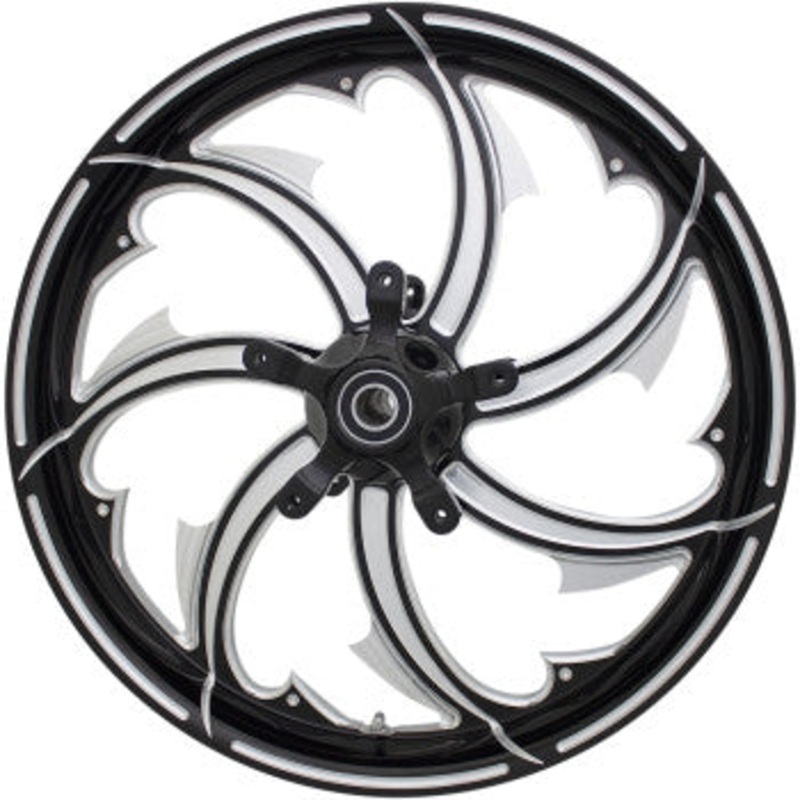 COASTAL MOTO Front Wheel – Fury – Black Cut – 21 x 3.25 – No ABS – FL Fury Moto Forged Aluminum Wheel