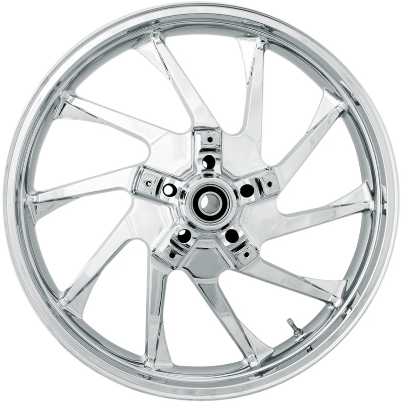 COASTAL MOTO Front Wheel – Hurricane – Chrome – 21 – No ABS – ’08-’19 FL Hurricane Precision Cast 3D Wheel