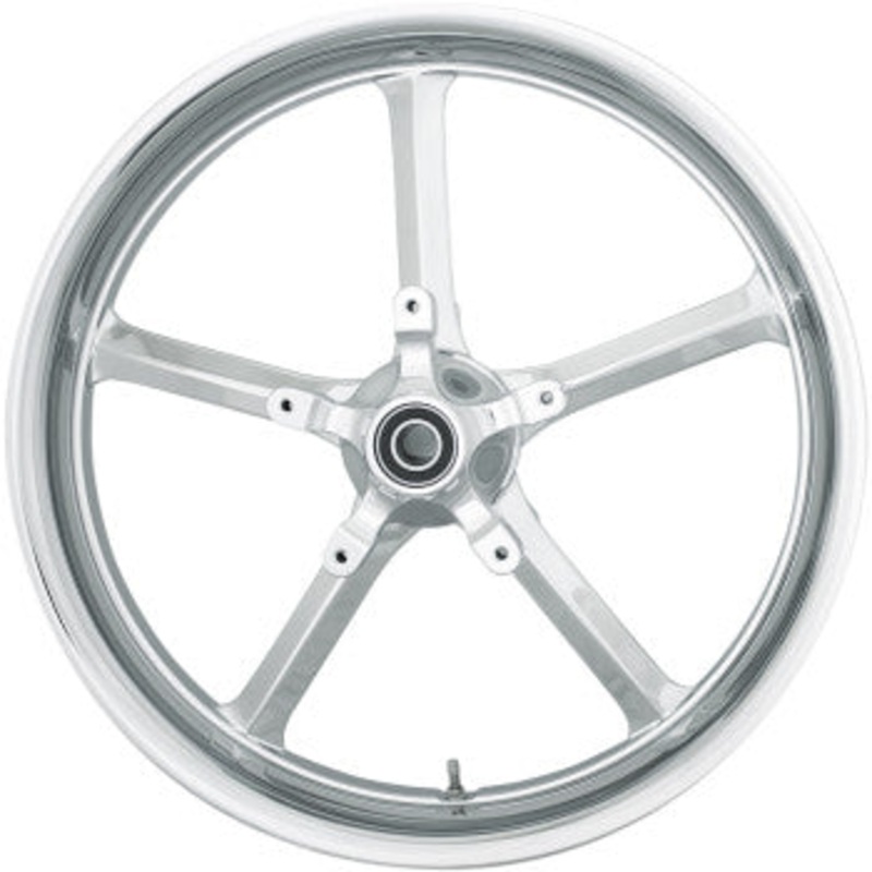 COASTAL MOTO Front Wheel – Rockstar – Chrome – 21 x 3.25 – No ABS – FL Rockstar Moto Forged Aluminum Wheel