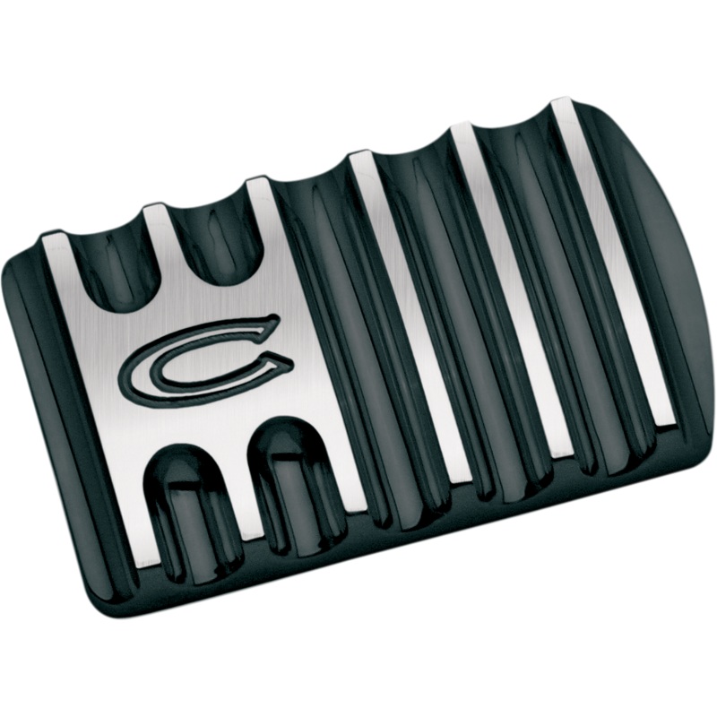 COVINGTONS Brake Pedal – Finned –  Black Brake Pedal Pad