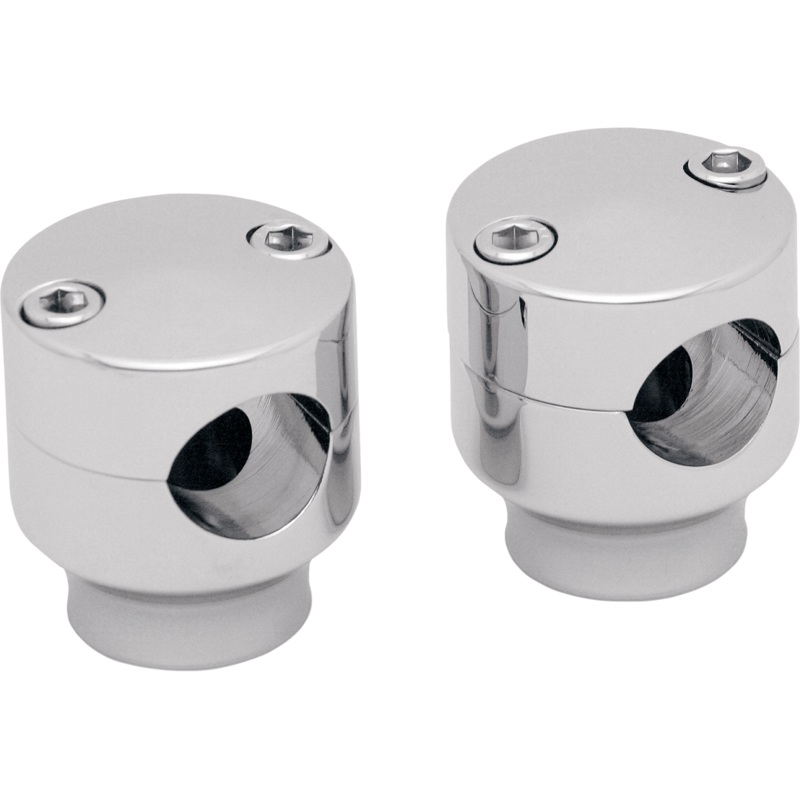 COVINGTONS Chrome 1-1/2 Risers for 1 Handlebar Handlebar Riser