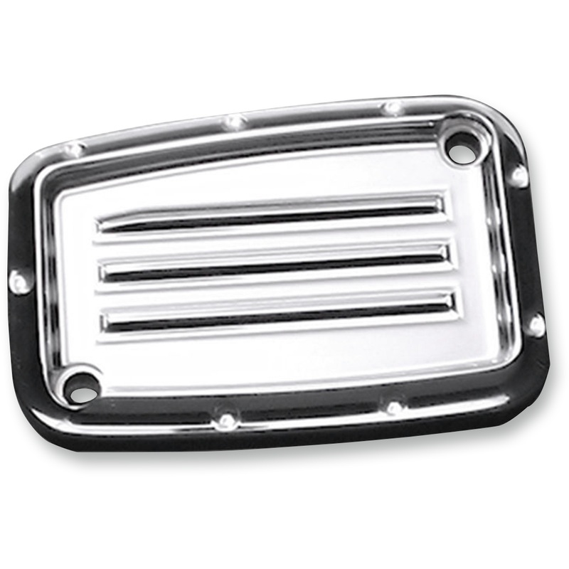 COVINGTONS Chrome Dimpled Front Brake Master Cylinder Lid for ’17 – ’19 Master Cylinder Cover