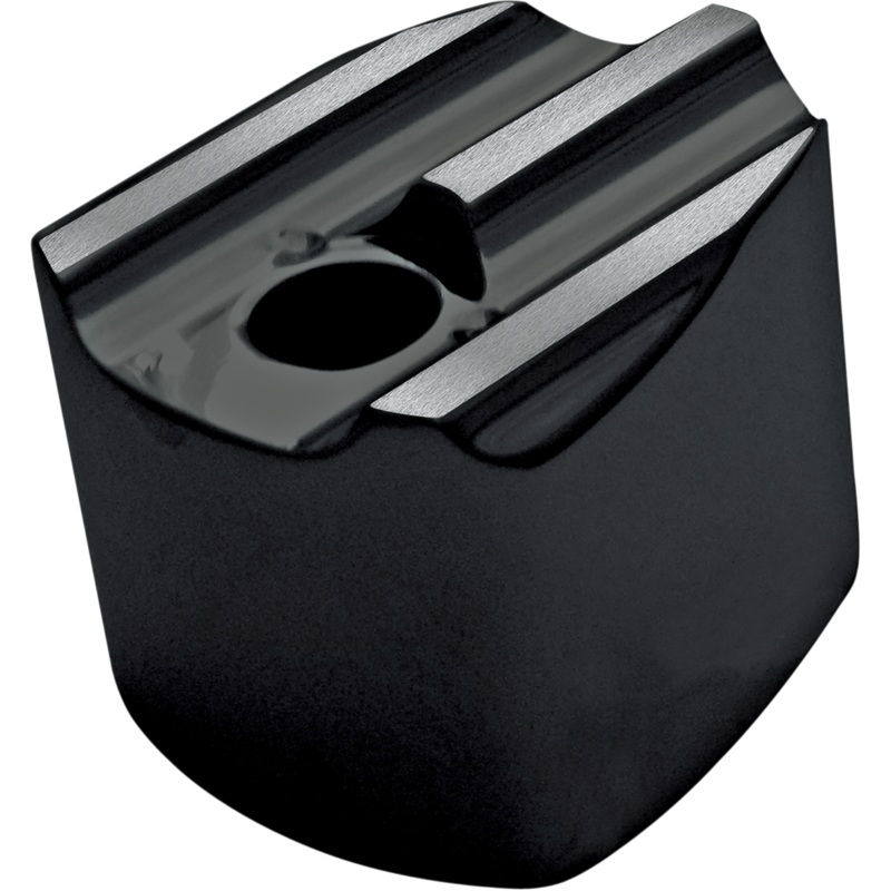COVINGTONS Ignition Switch – Cover – Gloss Black – Finned Billet Aluminum Ignition Switch Cover