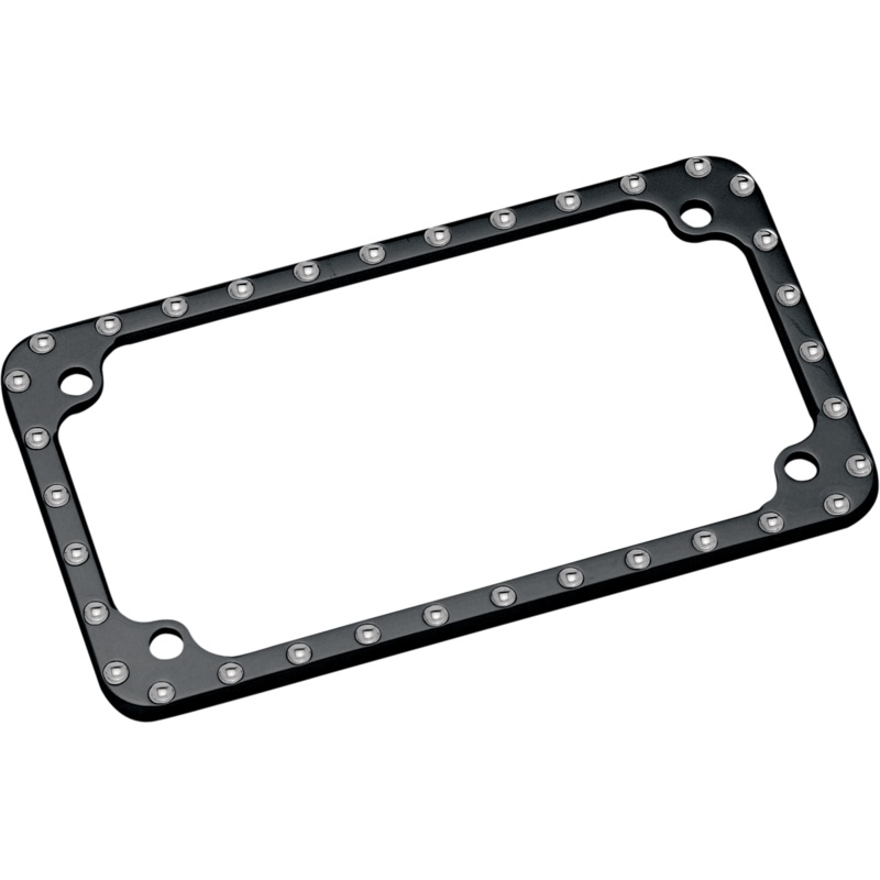 COVINGTONS License Plate Frame – Machined Diamond-Edge – Black License Plate Frame