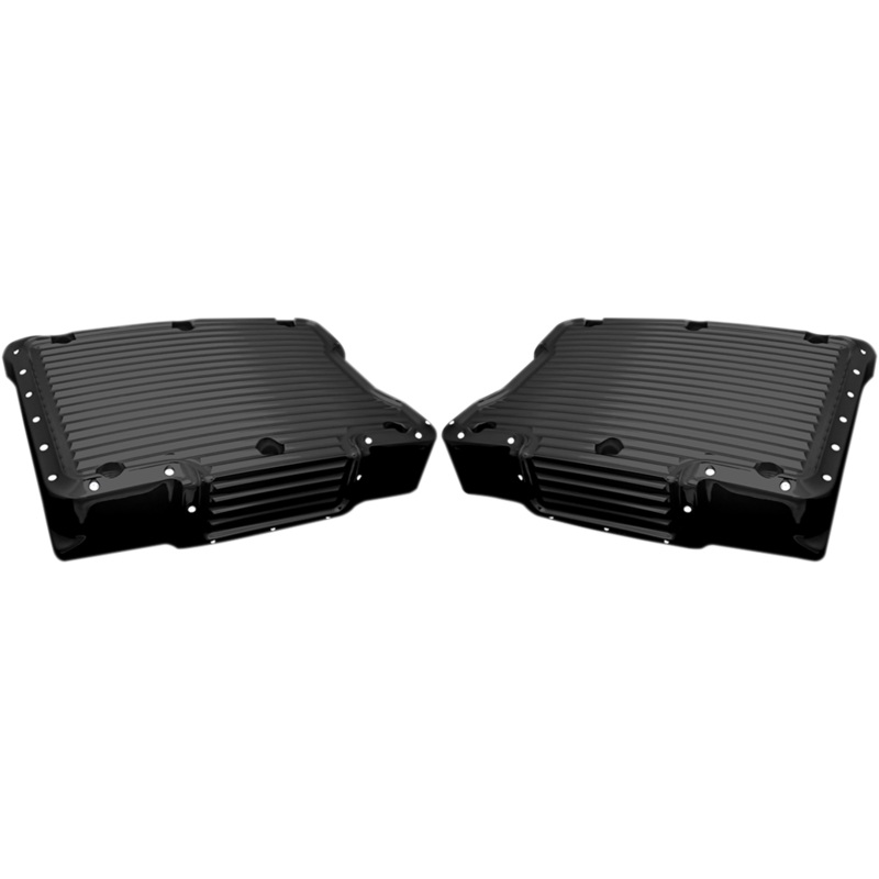 COVINGTONS Rocker Box Cover Dimpled Black Twin Cam Rocker Top Covers