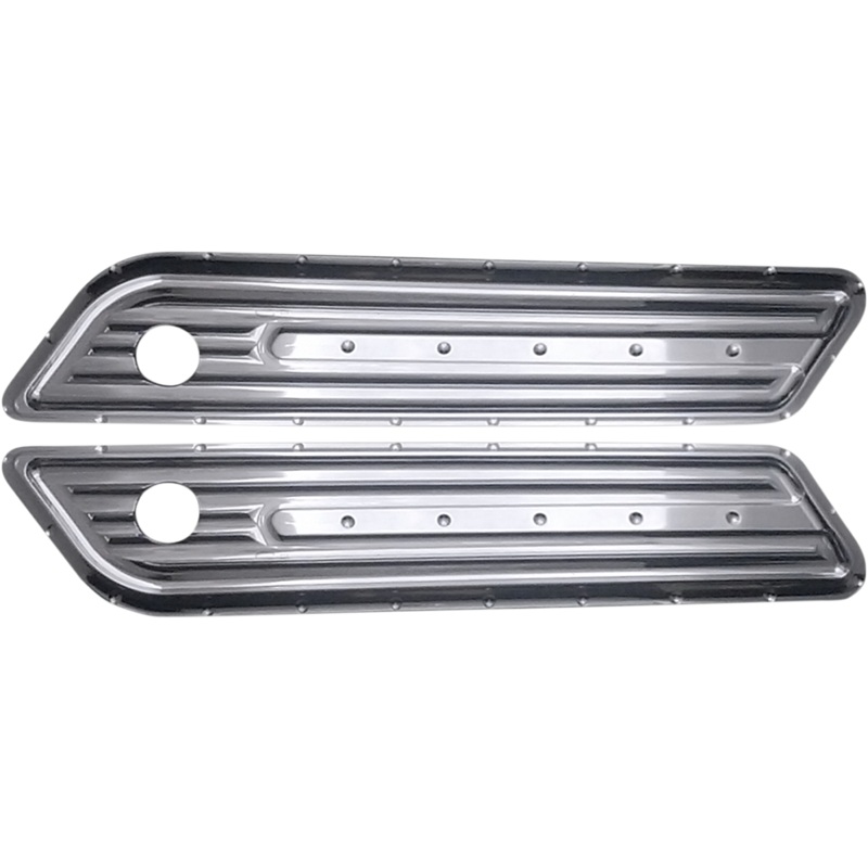 COVINGTONS Saddlebag Hinge Cover – Chrome Saddlebag Hinge Covers