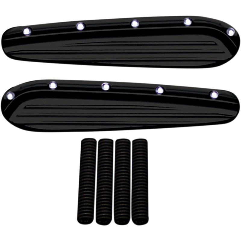 COVINGTONS Turn Signal Eliminators – Dimpled – Black Turn Signal Eliminators