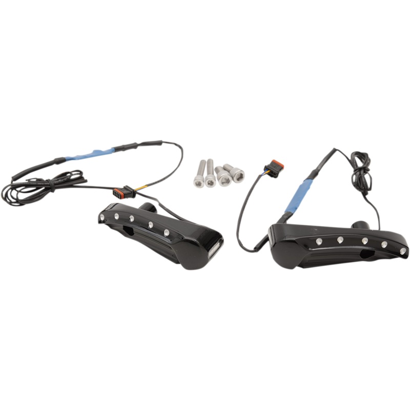 COVINGTONS Turn Signal FLTR – Dimpled – Black Turn Signals