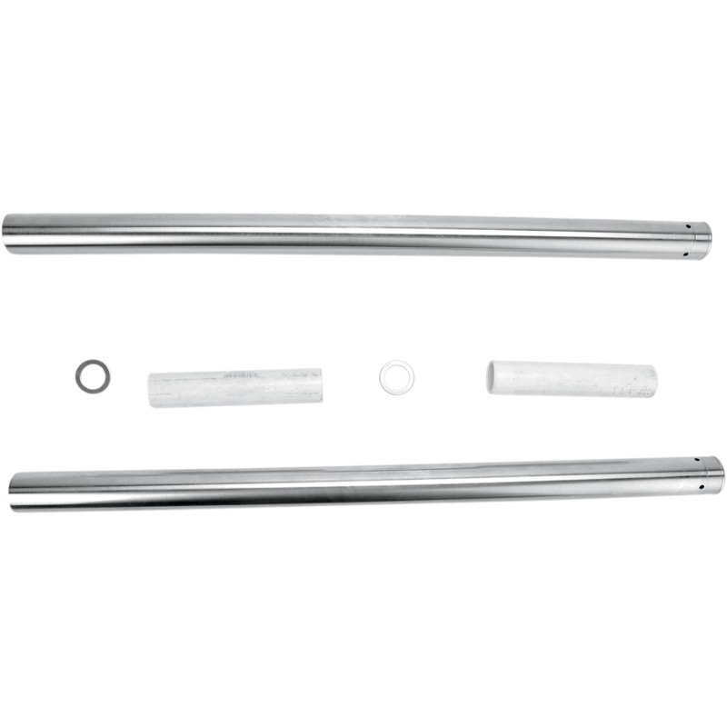 CUSTOM CYCLE ENGINEERING Hard Chrome Fork Tubes – 49 mm – 27.50 Hard Chrome Fork Tubes