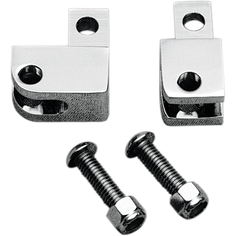 CUSTOM CYCLE ENGINEERING Male Mount Footpeg Elevators Chrome Footpeg Elevators