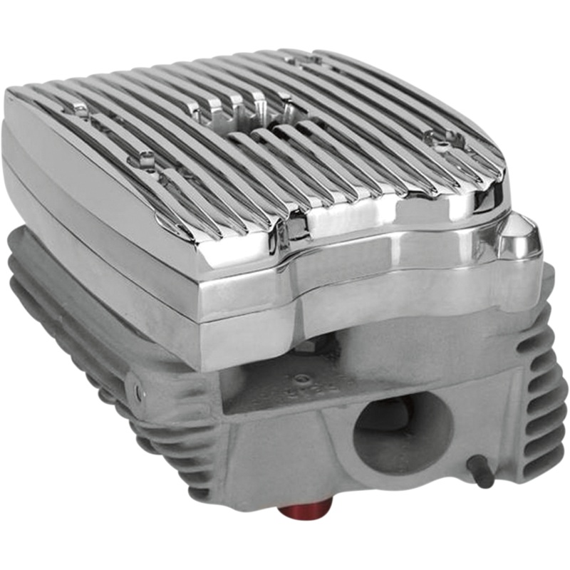 CUSTOM CYCLE ENGINEERING Rocker Cover Finned Polished EVO Evo Finned Rocker Covers