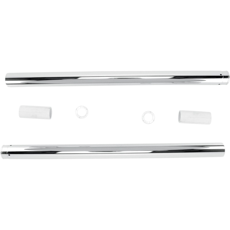 CUSTOM CYCLE ENGINEERING Show Chrome Fork Tubes – 49 mm – 29.50 Show Chrome Fork Tubes
