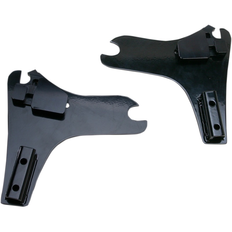 CYCLE VISIONS D-Tach Side Plates – FLH – Black D-Tach Sissy Bar Side Plates
