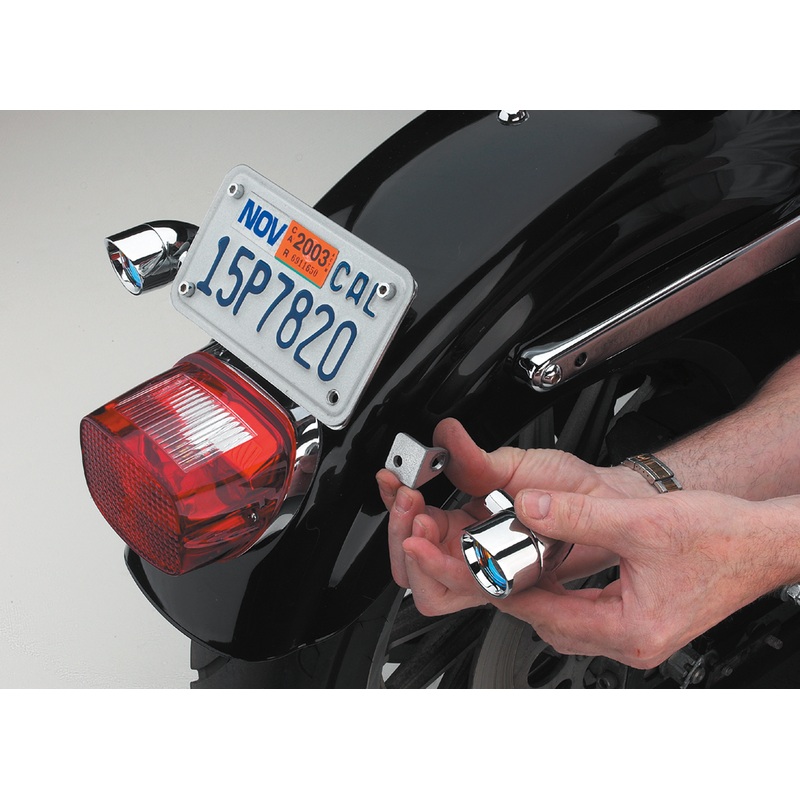 CYCLE VISIONS Little Light Bracket – Chrome-Plated Little Lite Brackets