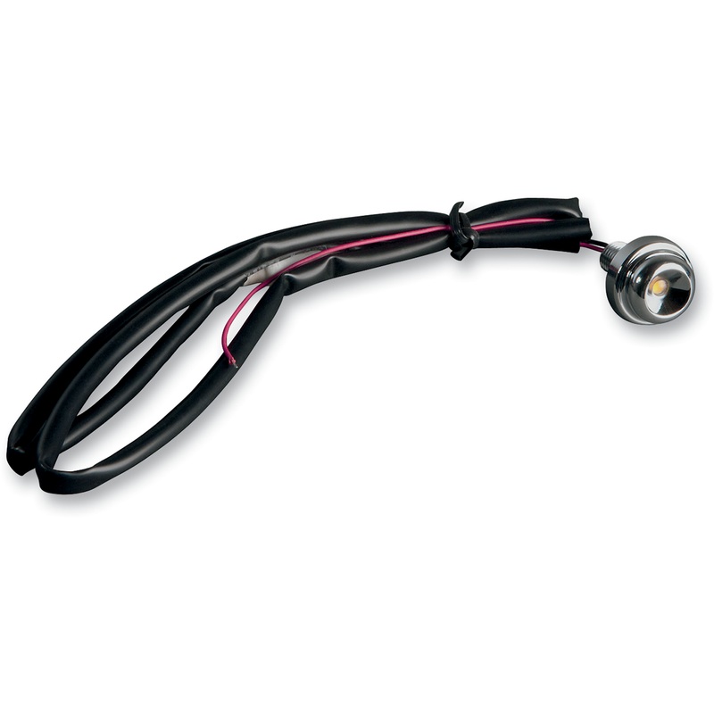 CYCLE VISIONS Lucifer Light – Chrome/Red Lucifer Lights