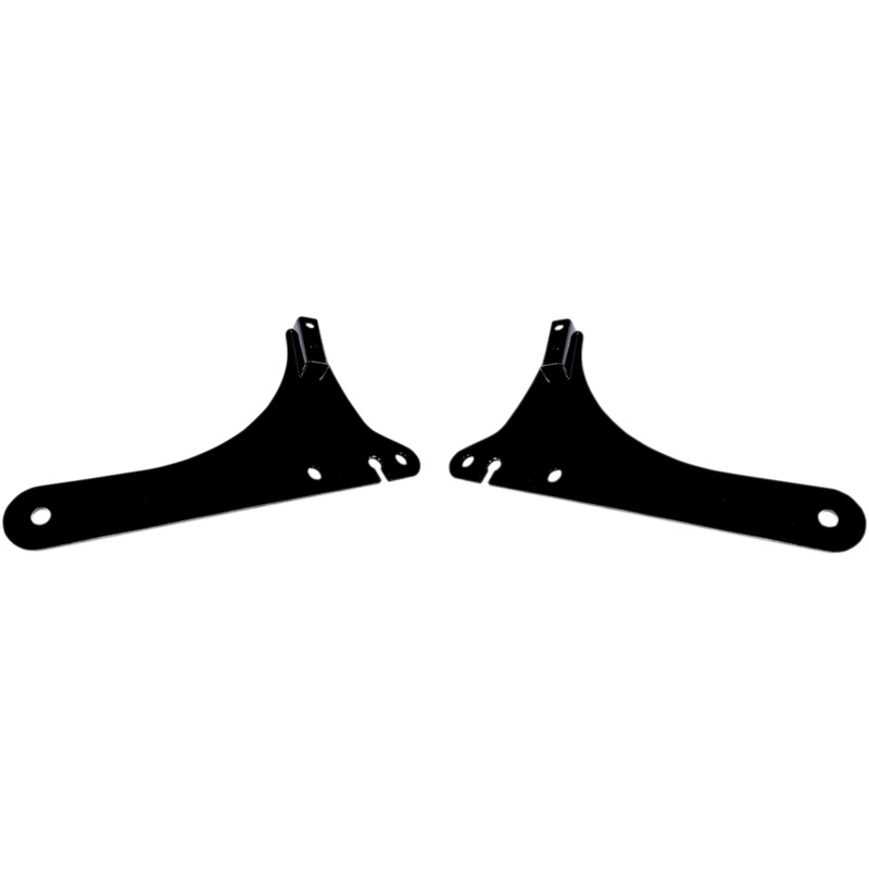 CYCLE VISIONS Side Plates – Black – FLSL Sissy Bar Side Plates