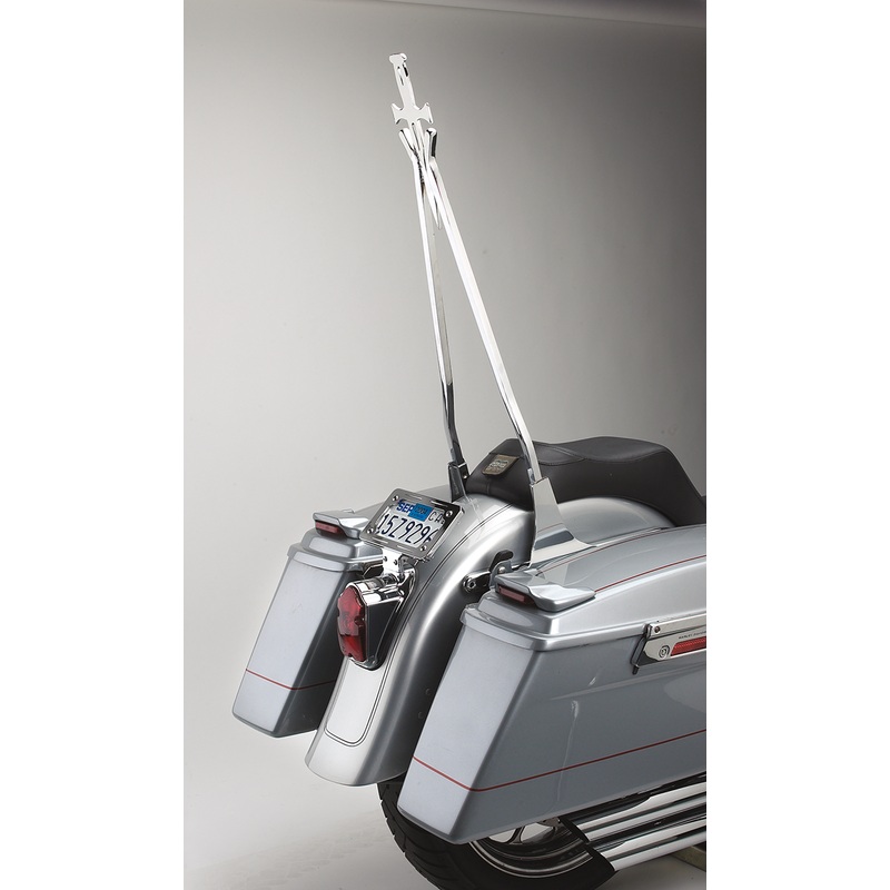 CYCLE VISIONS Sissy Bar Stick – Chrome – 30 Daggertude Daggertude Styled Sissy Bar Sticks