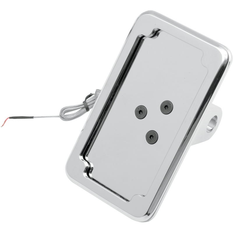 CYCLE VISIONS Vertical License Plate Mount with Light – ’86-’07 ST – Chrome In-Close License Plate Holder