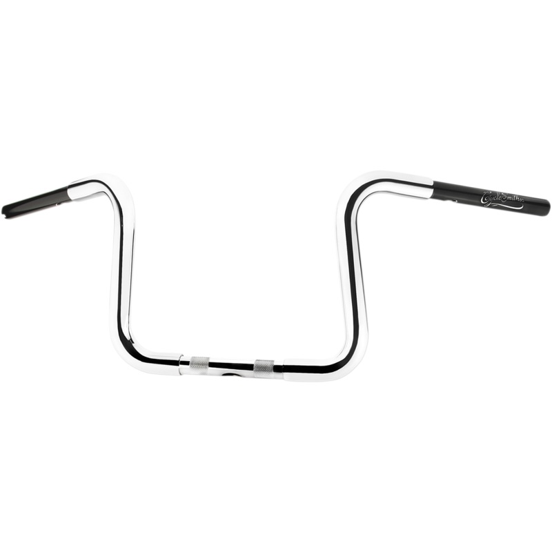 CYCLESMITHS Chrome 10 California Ape Hanger Handlebar for TBW and Heated Grips 1-1/4 Premium Series Ape Hanger Handlebar