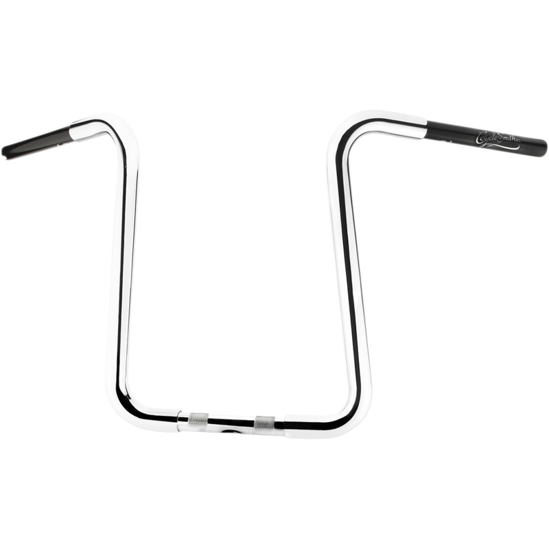 CYCLESMITHS Chrome 16 California Ape Hanger Handlebar for TBW and Heated Grips 1-1/4 Premium Series Ape Hanger Handlebar