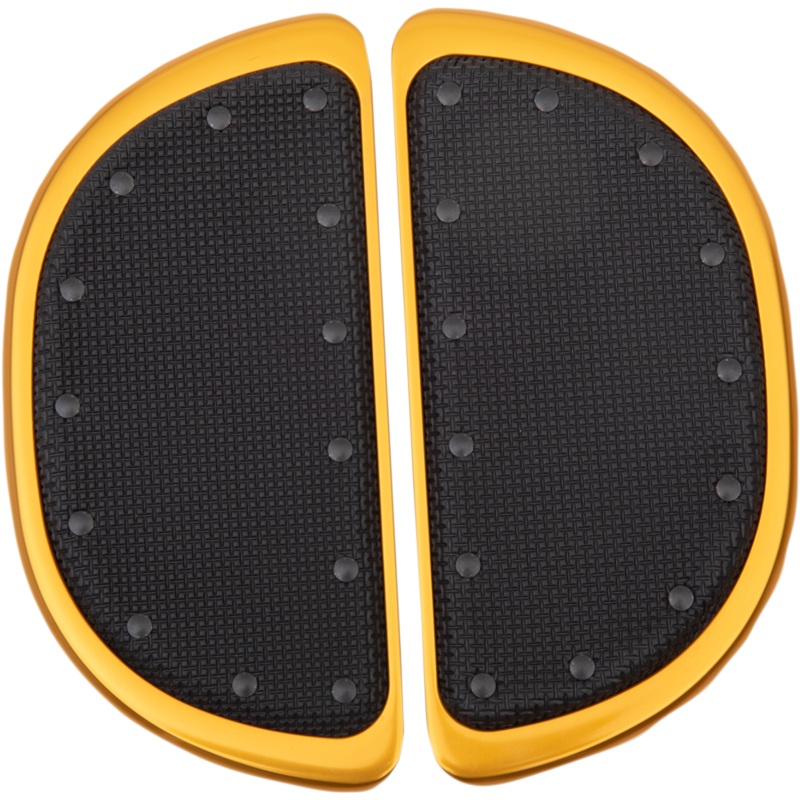 CYCLESMITHS Passenger Floorboard – Gold – With Rivets Rear Banana Boards