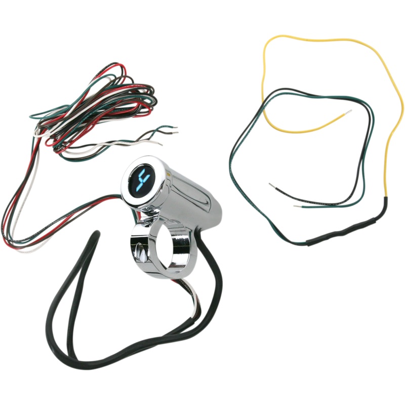 DAKOTA DIGITAL 1.25 Auto Programming Gear Indicator – Chrome – Blue Display Auto Programming Gear Indicator