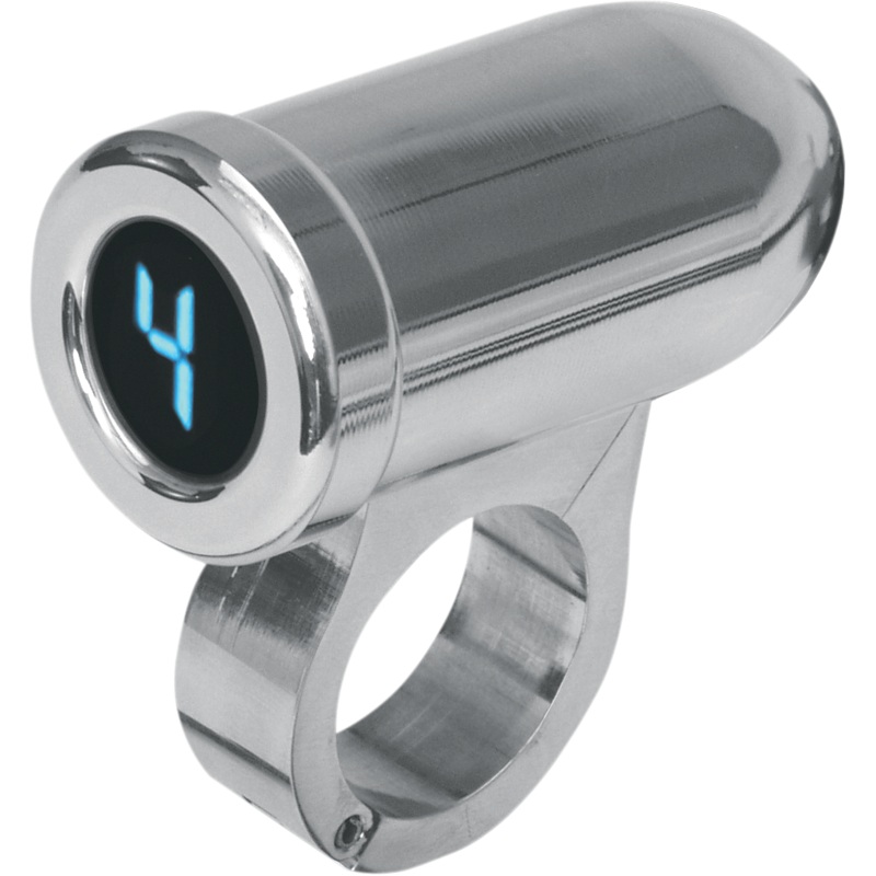 DAKOTA DIGITAL 1 Auto Programming Gear Indicator – Chrome – Blue Display Auto Programming Gear Indicator