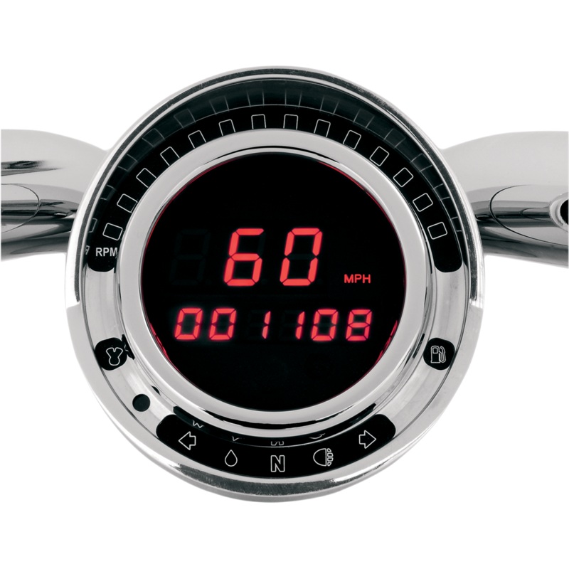 DAKOTA DIGITAL Big Dog Direct Plug-In Speedometer – Red LED Big Dog Direct Plug-in Speedometer