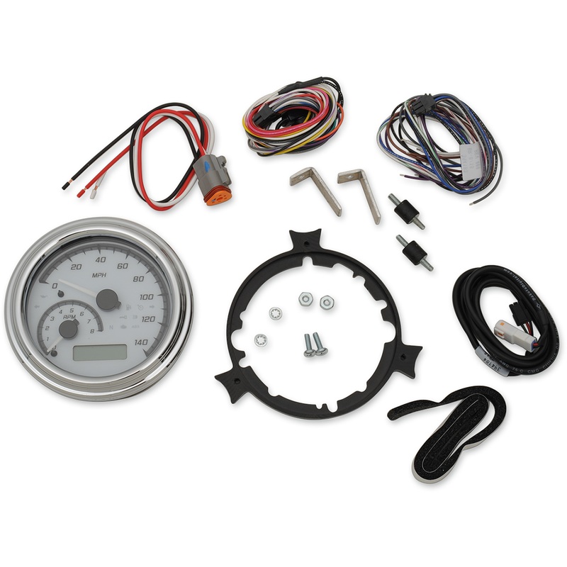 DAKOTA DIGITAL MXV Series Analog Gauge System – White/Gray/Chrome MVX Series Analog Gauge System  2002WGC Model