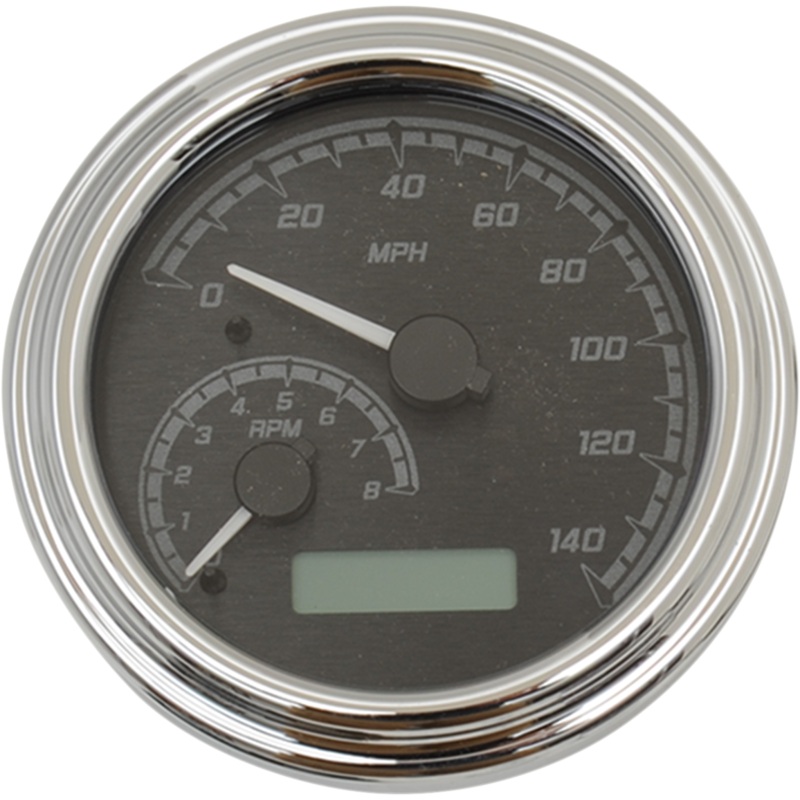 DAKOTA DIGITAL MXV Series Fatbob Analog/Digital Gauge System – Black/Gray/Chrome MVX Series Fatbob Analog/Digital Gauge System  2004KGC Model