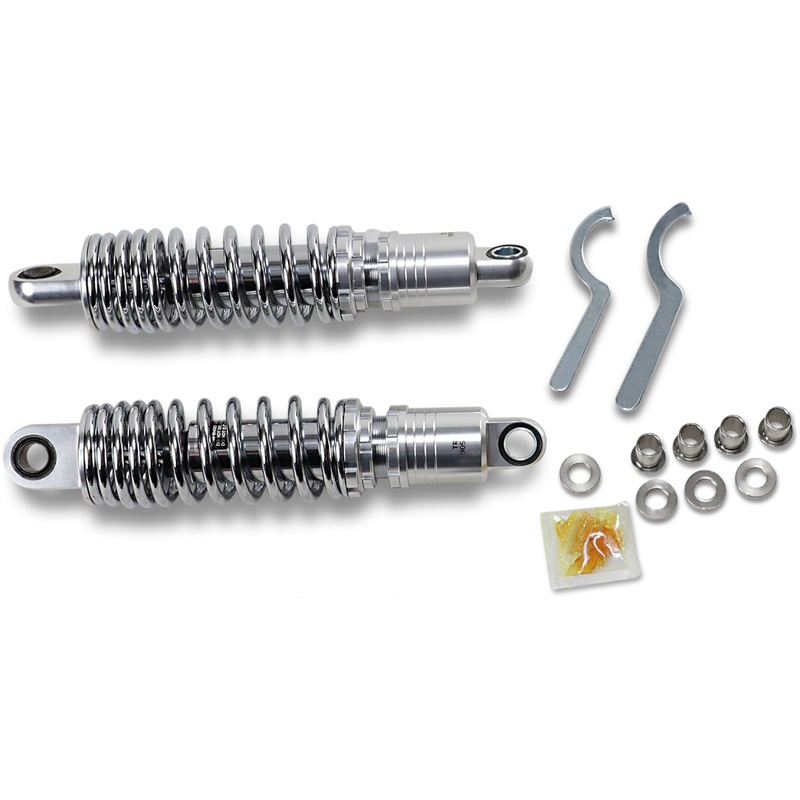 DRAG SHOCKS Premium Ride-Height Adjustable Shocks – Chrome – Standard – 11.5 Premium Ride-Height Adjustable Shocks  11.00
