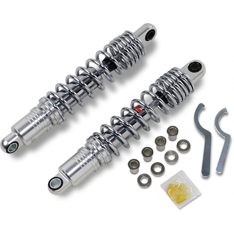 DRAG SHOCKS Premium Ride-Height Adjustable Shocks – Chrome – Standard – 13.5 Premium Ride-Height Adjustable Shocks  13.00
