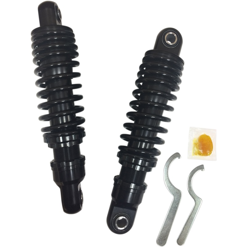 DRAG SHOCKS Premium Shock – Black – 10.5 – ’85-’18 FLT Premium 10.5 Shocks