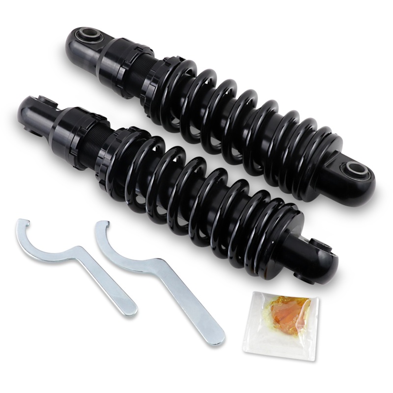 DRAG SHOCKS Premium Shock – Black – 10.5 – ’91-’17 FXD Premium 10.5 Shocks