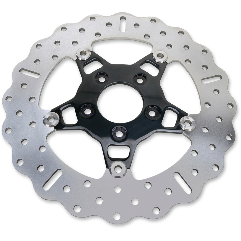 EBC Brake Rotor – Black Carrier – FSD012CBLK FSD Series Stainless Steel Front Brake Rotor for Big Twins