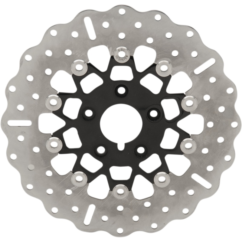 EBC Brake Rotor – Black Carrier – FSD026CBLK FSD Series Stainless Steel Front Brake Rotor for Big Twins