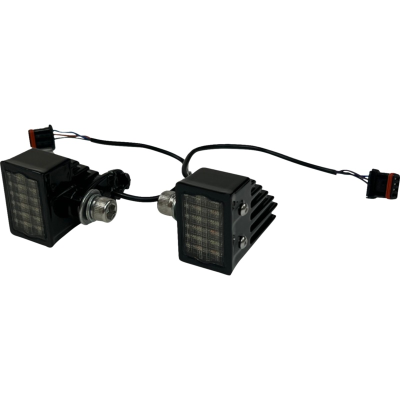 CUSTOM DYNAMICS LED Turn Signals – Front – Gloss Black CD-LRST-FTS-B