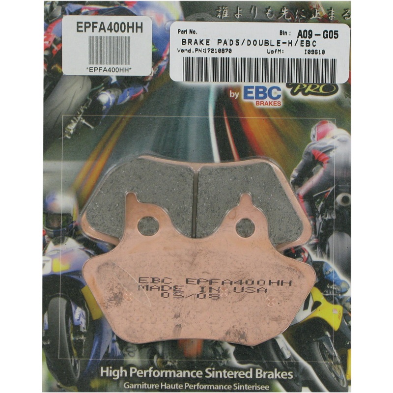 EBC Brake Pads – Harley-Davidson – EPFA400HH Sintered Metal Harley/Buell Brake Pads