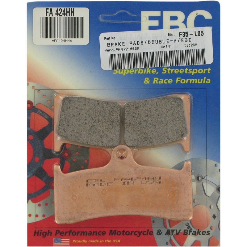 EBC HH Brake Pads – FA424HH Sintered HH Brake Pads