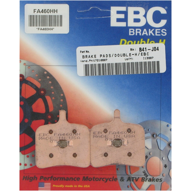 EBC HH Brake Pads – FA460HH Sintered Metal Harley/Buell  Brake Pad