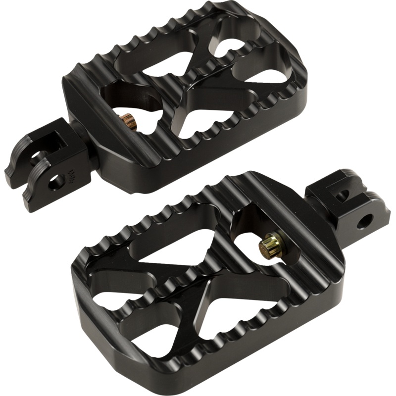 JOKER MACHINE Bear Claw Footpegs – Black – Part Number 08-646-6B for Harley-Davidson
