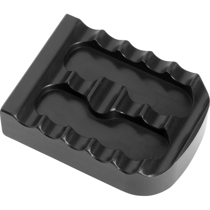 JOKER MACHINE Brake Pedal Cover – Black – Serrated 08-650-1B