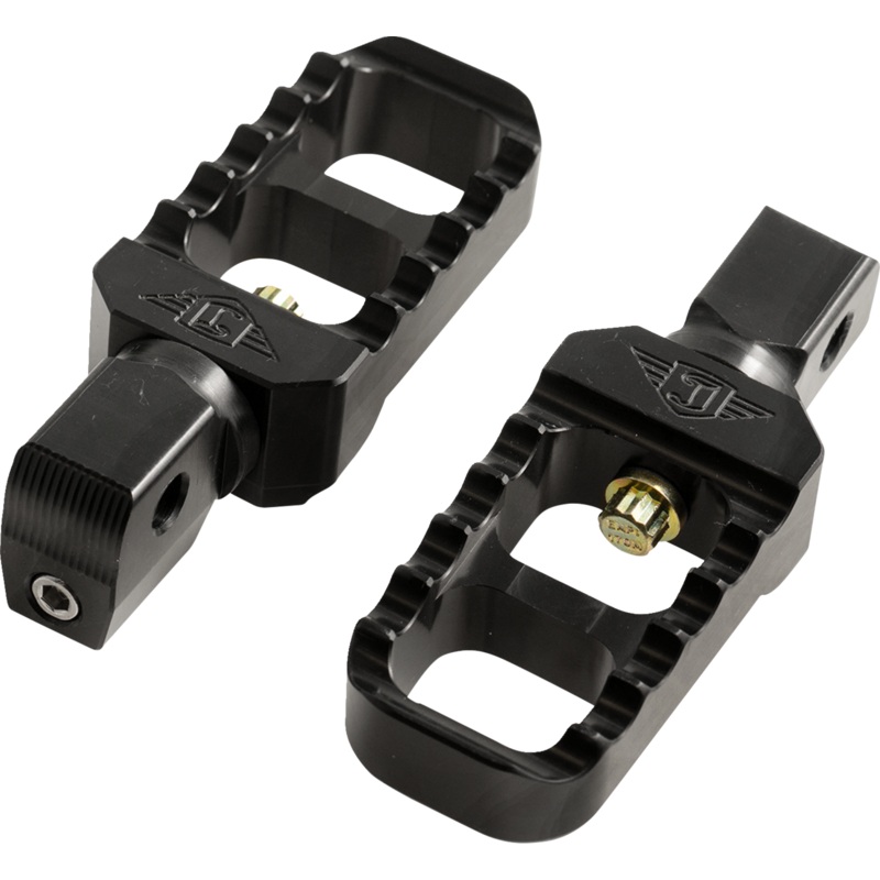 JOKER MACHINE Serrated Stubby Footpegs – Black – Part Number 08-642-8B